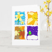 Four Seasons Karte (Gelbe Blume)