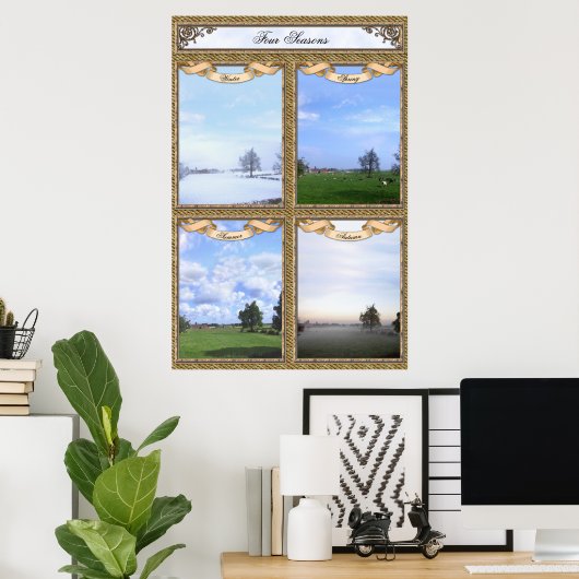 Four Seasons Poster (Heimbüro)