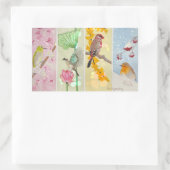 Four Seasons Rechteckiger Aufkleber (Tasche)