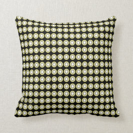 Four-Season's-Retro-Black--LG-Cream--Sq-M-L Kissen