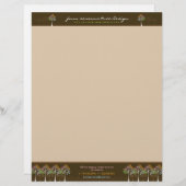 Four Seasons Trees Nature Woodland Letterhead Briefkopf (Vorne/Hinten)