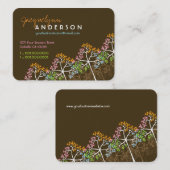 Four Seasons Trees Woodland Nature Business Cards Visitenkarte (Vorne/Hinten)