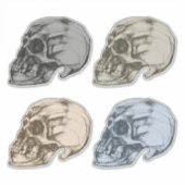 Four Skulls Vinyl Aufkleber (Vorderseite)