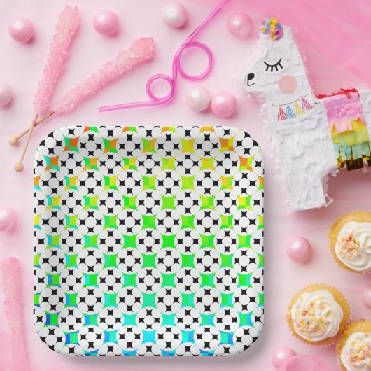 Four Star Circle von Kenneth Yoncich Pappteller (Party)