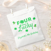 Four Times Lucky 4th Birthday Geschenktütchen (Ausgeschnitten)