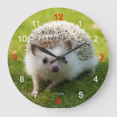 Four-toed hedgehog große wanduhr (Vorderseite)