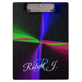 Four-Way Geometric Wave Clipboard Klemmbrett