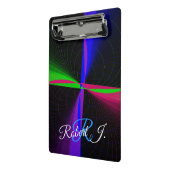 Four-Way Geometric Wave Mini Clipboard Klemmbrett (Gewinkelt2)