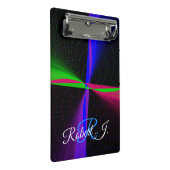 Four-Way Geometric Wave Mini Clipboard Klemmbrett (Schrägansicht)