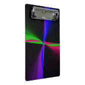Four-Way Geometric Wave Mini Clipboard Klemmbrett (Schrägansicht)