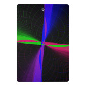 Four-Way Geometric Wave Mini Clipboard Mini Klemmbrett (Rückseite)
