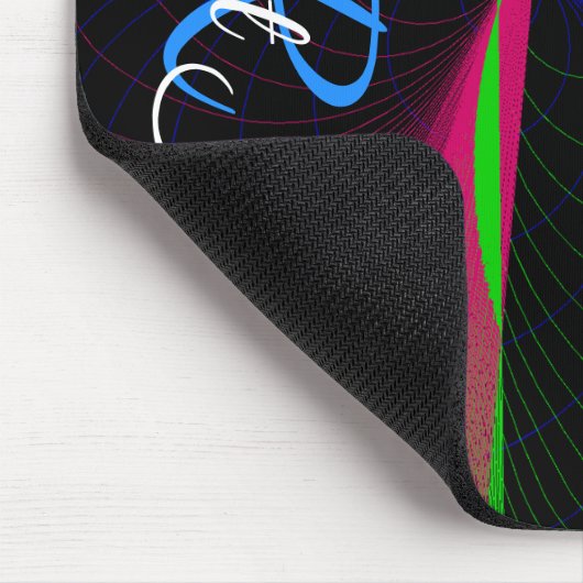 Four-Way Geometric Wave Mouse Pad Mousepad (Ecke)