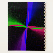 Four-Way Geometric Wave Spiral Planner Planer (Rückseite)