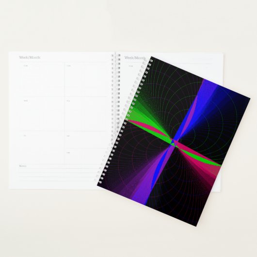 Four-Way Geometric Wave Spiral Planner Planer (Anzeige)