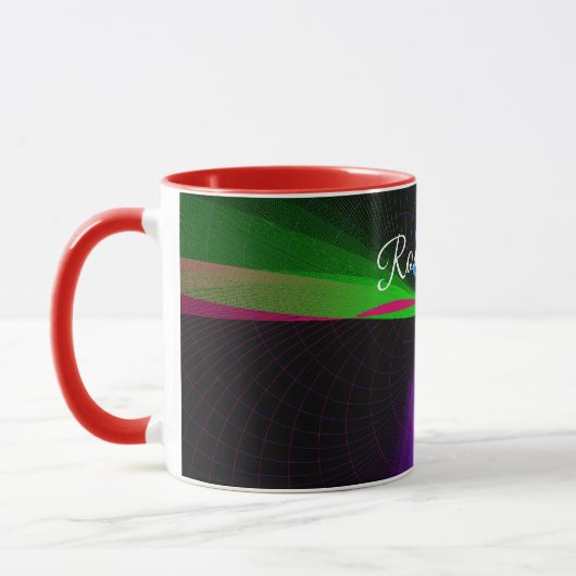 Four-Way Wave Geometric Coffee Mug Tasse (Links)
