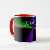 Four-Way Wave Geometric Coffee Mug Tasse (Vorderseite Links)