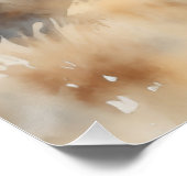 "Four Wild Mustangs" Dusty Western Wassercolor Poster (Ecke)