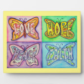 Four Word Butterfly Flügel Kunstmalerei Geschenk P Fotoplatte (Vorderseite)