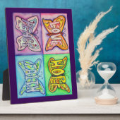 Four Word Butterfly Flügel Kunstmalerei Geschenk P Fotoplatte (Seite)