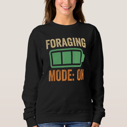 Fouragiermodus bei Batterie-Design Sweatshirt (Vorderseite)