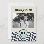 Fourever Young Retro startete Geburtstag Einladung (Rückseite)