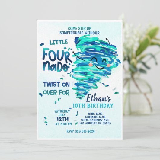 Fournado Einladung (Stehend Vorderseite)