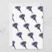 Fournado Twister Tornado Pink Lila Geburtstag Einladung (Rückseite)