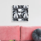 Foursome - ein männliches Gesichtsrätsel Leinwanddruck (Insitu (Wohnzimmer))