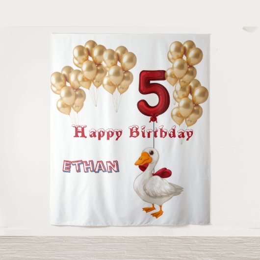 Fourth Birthday Wandteppich (Vorderseite)