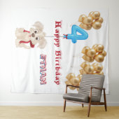 Fourth Birthday Wandteppich (Beispiel (Horizontal))