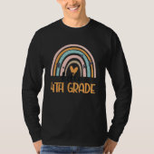 Fourth Grade Rainbow Teacher Student Hello 4th Gra T-Shirt (Vorderseite)