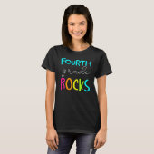 Fourth Grade Rocks Team 4th Grade Teacher 2 T-Shirt (Vorne ganz)