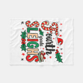 Fourth Grade Sleighs Funny Christmas Teacher  Fleecedecke (Vorderseite (Horizontal))