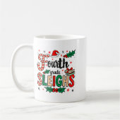 Fourth Grade Sleighs Funny Christmas Teacher  Kaffeetasse (Links)