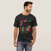 Fourth Grade Sleighs Funny Christmas Teacher T-Shirt (Vorne ganz)