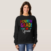 Fourth Grade Squad 4th Teacher Student Team Back T Sweatshirt (Vorne ganz)