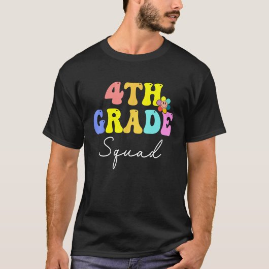 Fourth Grade Squad Teachers Kids 4th Grade Back to T-Shirt (Vorderseite)