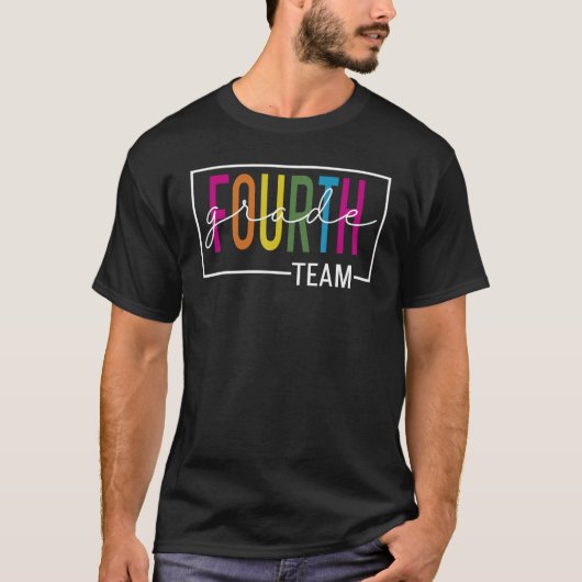 Fourth Grade Teacher Team Student Grade Squad back T-Shirt (Vorderseite)