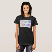Fourth Grade Team Cute Doodle School Kids Teacher T-Shirt (Vorne ganz)