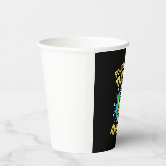 Fourth Grade Turtle-y Awesome First Day of Fourth Pappbecher (Rechts)