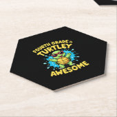 Fourth Grade Turtle-y Awesome First Day of Fourth Untersetzer (angewinkelt)