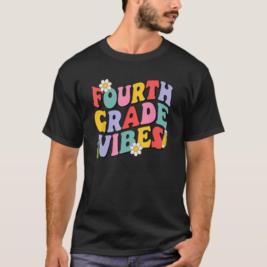 Fourth Grade Vibes Back To School 4th Grade Team 1 T-Shirt (Vorderseite)