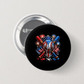 Fourth of July 250 Jahre Freiheits-Baseball-Drip Button (Vorne & Hinten)