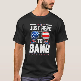 Fourth Of July I'm Just Here To Bang 4th Of July T-Shirt