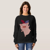 Fourth of July Pig Sweatshirt (Vorne ganz)