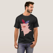 Fourth of July Pig T-Shirt (Vorne ganz)