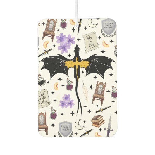 Fourth Wing Romantasy Book Reader Air Freshner Autolufterfrischer (Vorderseite)