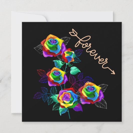 Fover Rainbow-Rose (Vorderseite)