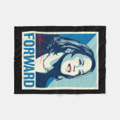 Foward Kamala Portrait Fleecedecke (Vorderseite (Horizontal))