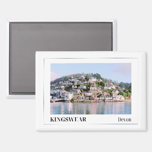 Fowey, Cornwall, England, Großbritannien, Urlaub, Magnet (Vorderseite/Rückseite)